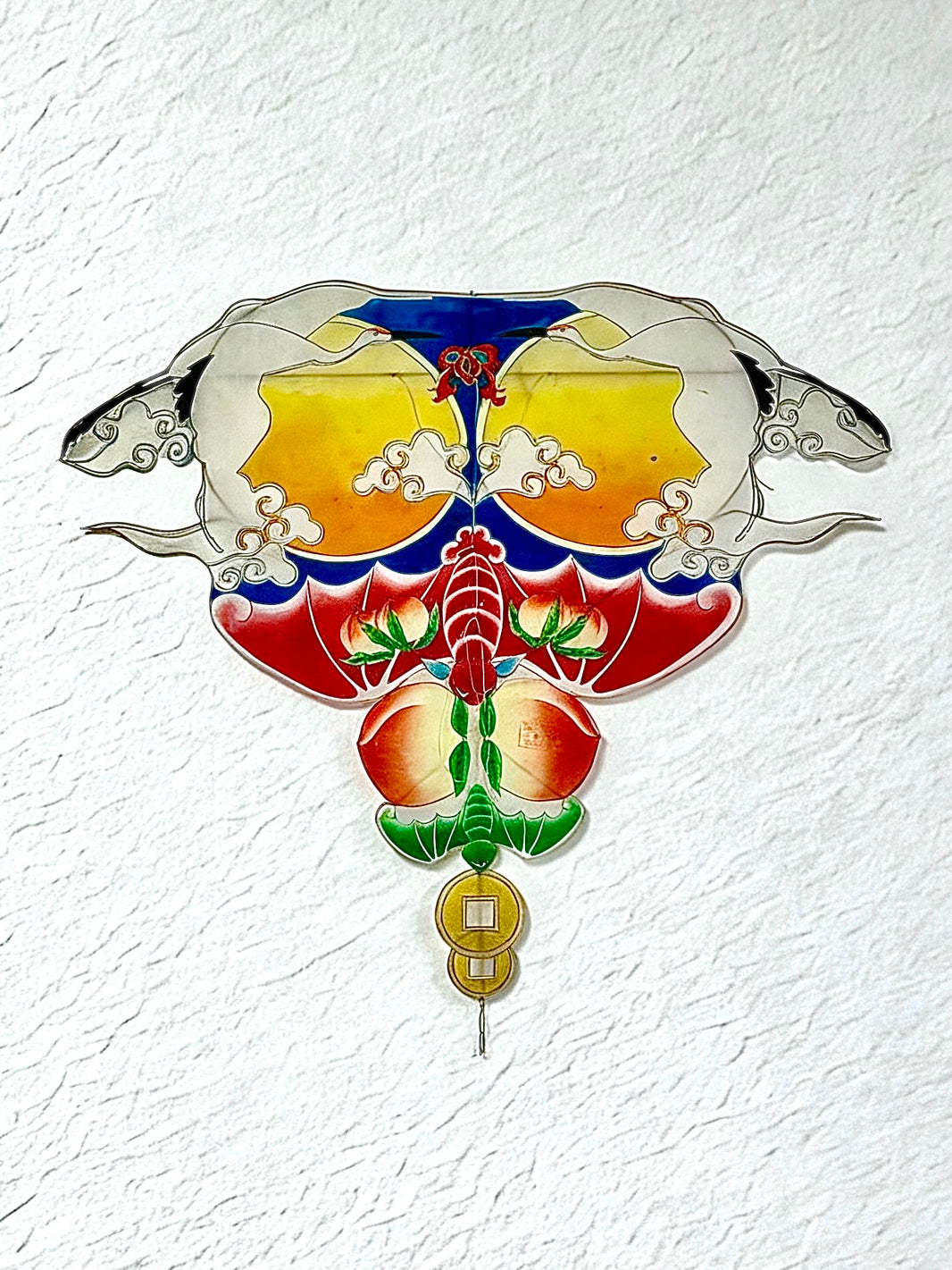 Five Blessings Bat: Hand-Painted Traditional Chinese Kite