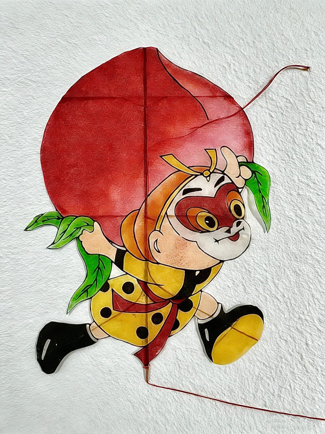Sun Wukong & Longevity Peach Hand-Painted Chinese Paper Kite