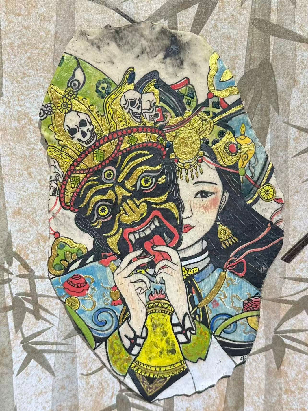 Tibetan Mythos: Hand-Painted Porcelain Art of Dharmapala