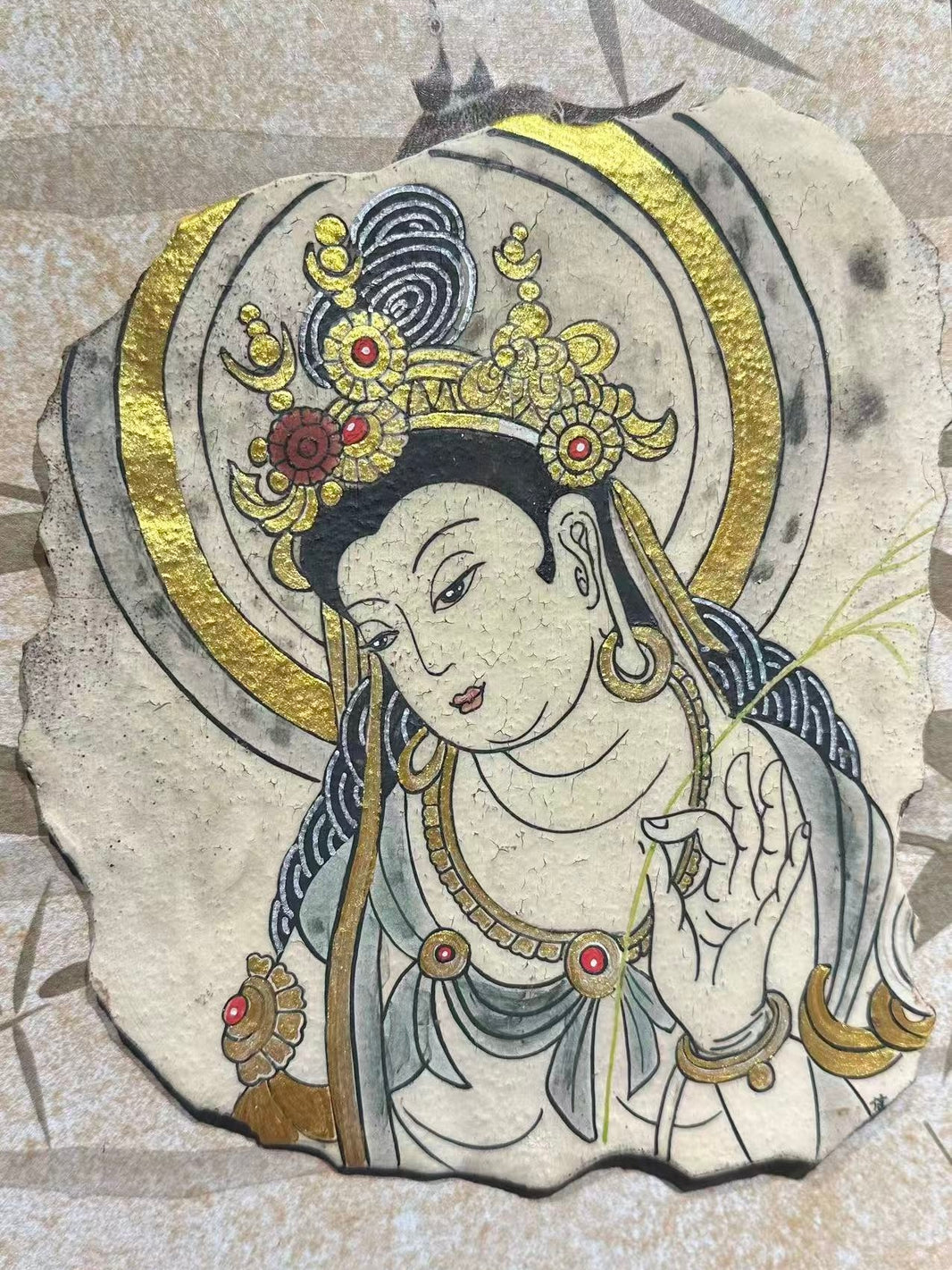 Guanyin: The Goddess of Compassion Hand-Painted Porcelain Art